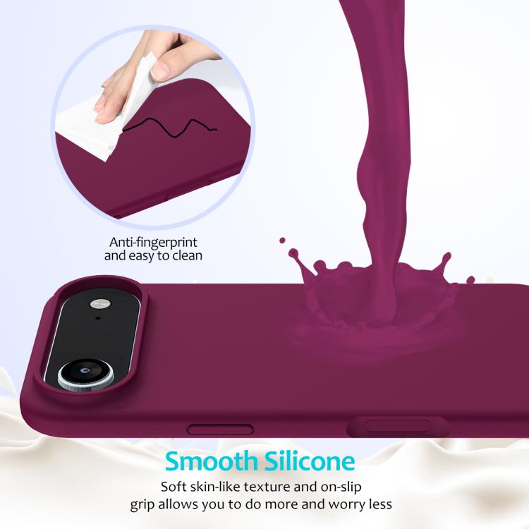 For iPhone Air Solid Color Silicone Phone Case
