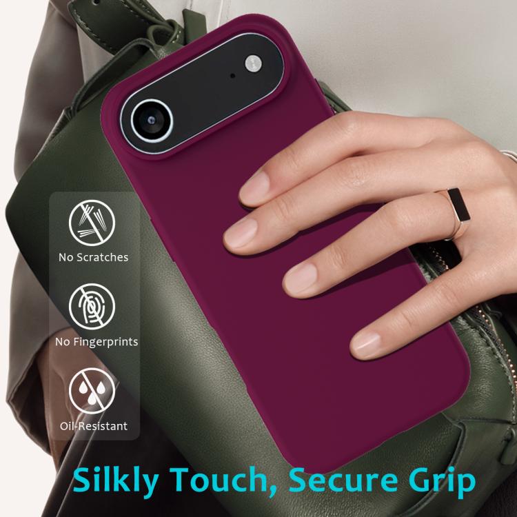 For iPhone Air Solid Color Silicone Phone Case