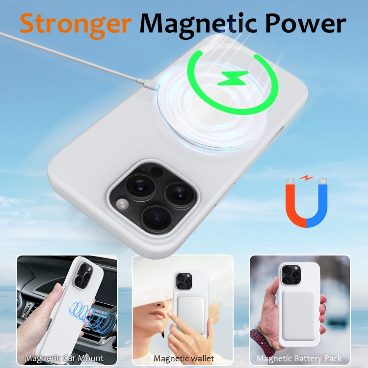 For iPhone 16 Pro Shockproof Silicone Magsafe Phone Case