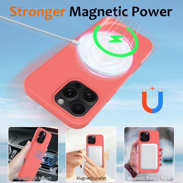 For iPhone 16 Pro Shockproof Silicone Magsafe Phone Case