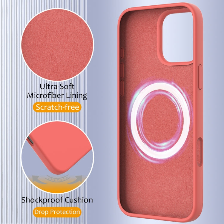 For iPhone 16 Pro Shockproof Silicone Magsafe Phone Case