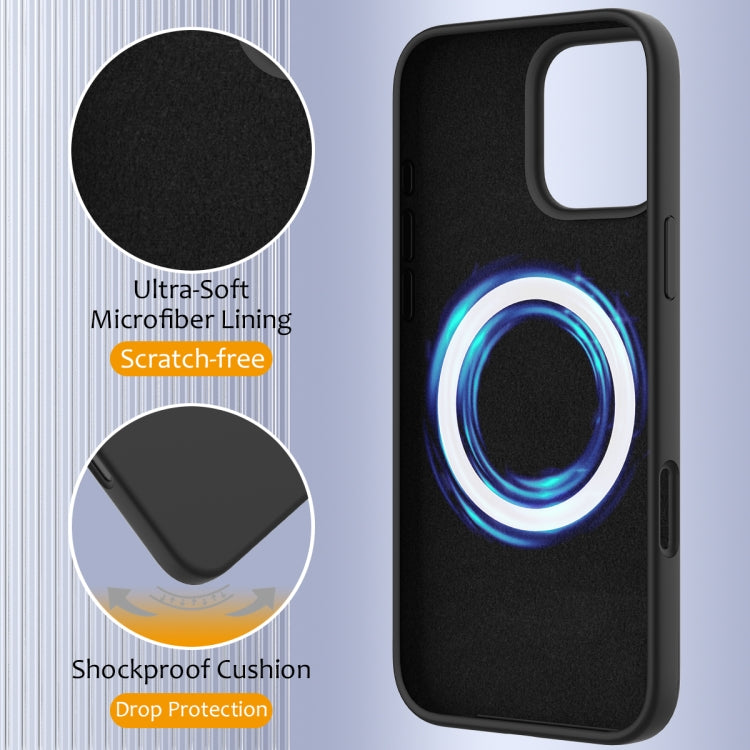 For iPhone 16 Pro Shockproof Silicone Magsafe Phone Case