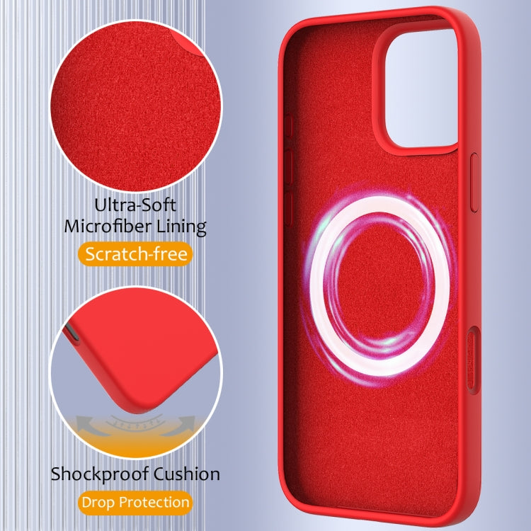 For iPhone 16 Pro Shockproof Silicone Magsafe Phone Case