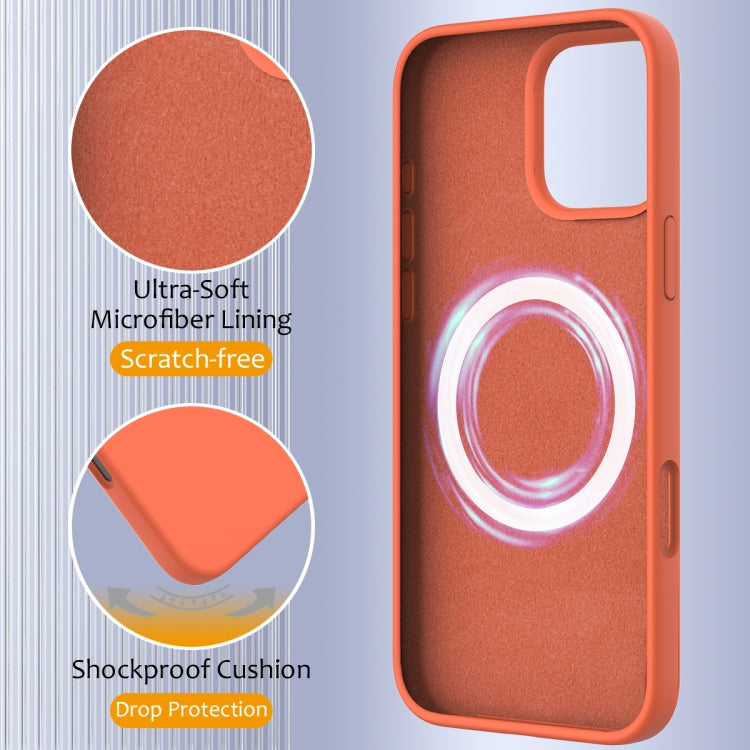 For iPhone 16 Pro Shockproof Silicone Magsafe Phone Case