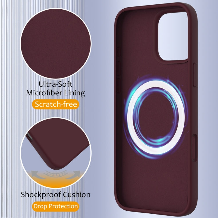 For iPhone 16 Pro Shockproof Silicone Magsafe Phone Case