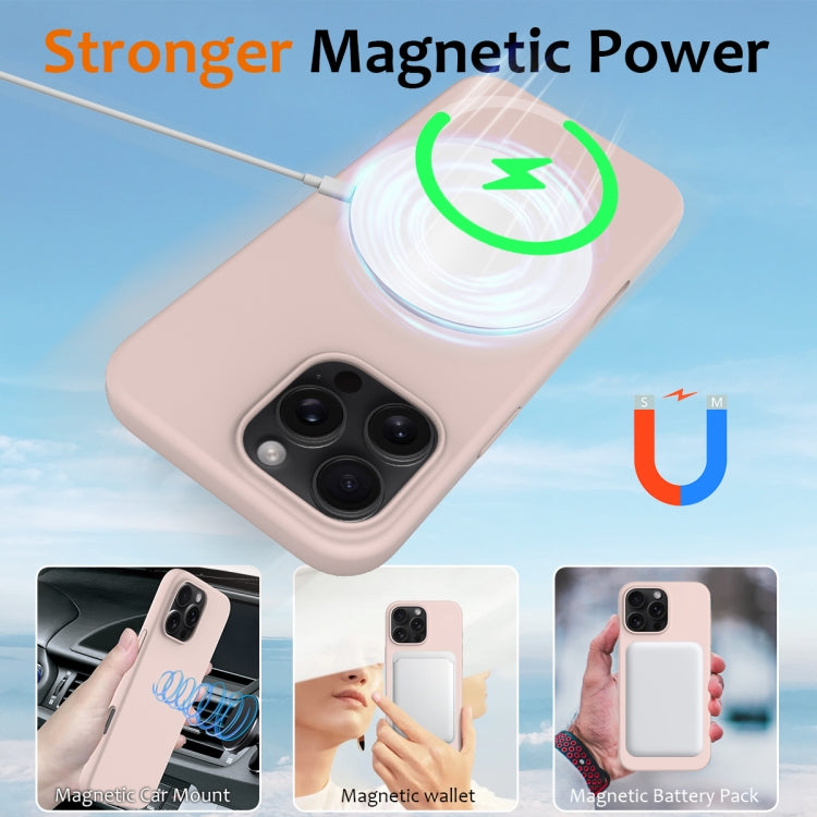 For iPhone 16 Pro Shockproof Silicone Magsafe Phone Case