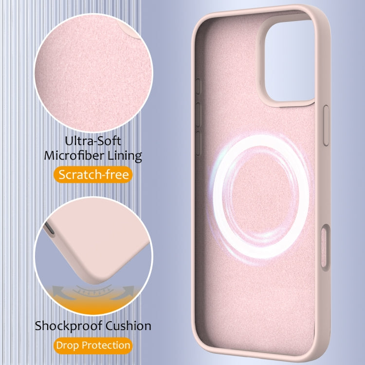 For iPhone 16 Pro Shockproof Silicone Magsafe Phone Case