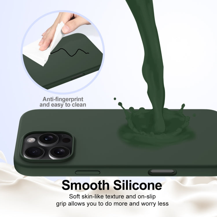 For iPhone 16 Pro Shockproof Silicone Magsafe Phone Case
