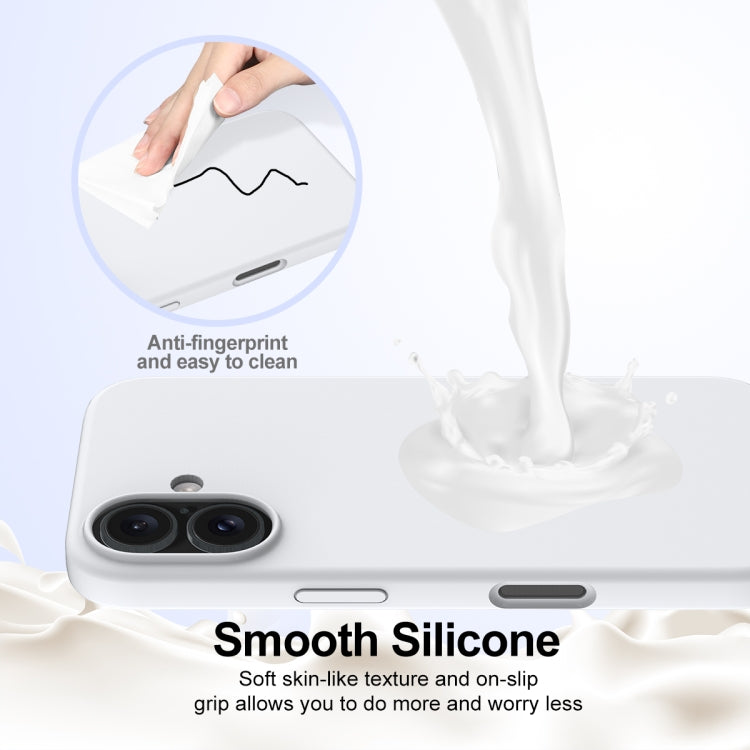 For iPhone 16 Plus Shockproof Silicone Magsafe Phone Case