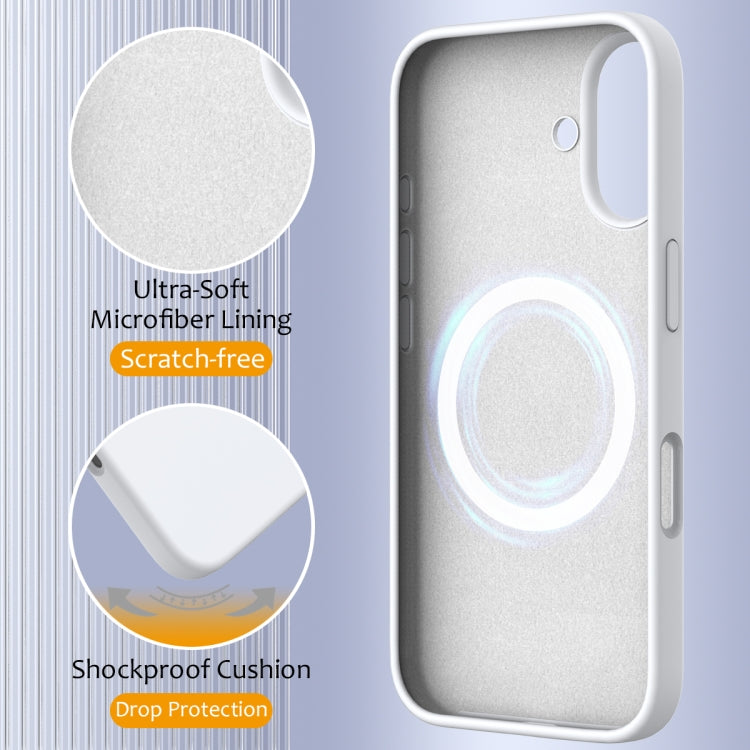 For iPhone 16 Plus Shockproof Silicone Magsafe Phone Case