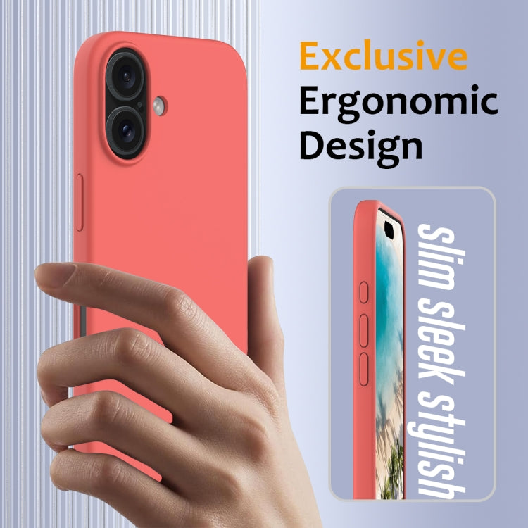 For iPhone 16 Plus Shockproof Silicone Magsafe Phone Case