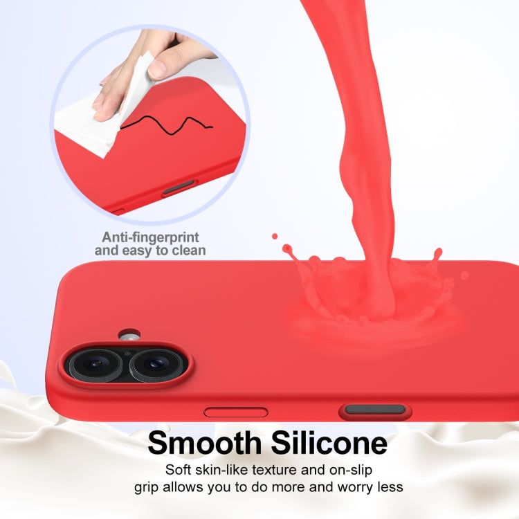 For iPhone 16 Plus Shockproof Silicone Magsafe Phone Case