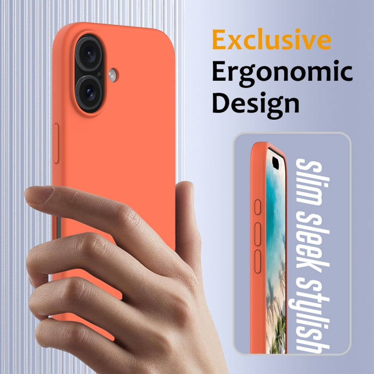 For iPhone 16 Plus Shockproof Silicone Magsafe Phone Case
