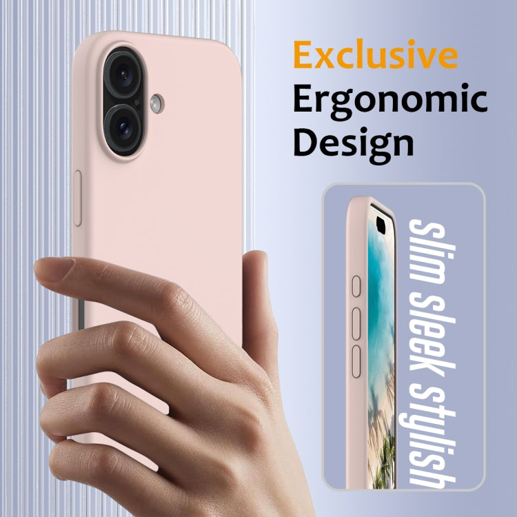 For iPhone 16 Plus Shockproof Silicone Magsafe Phone Case