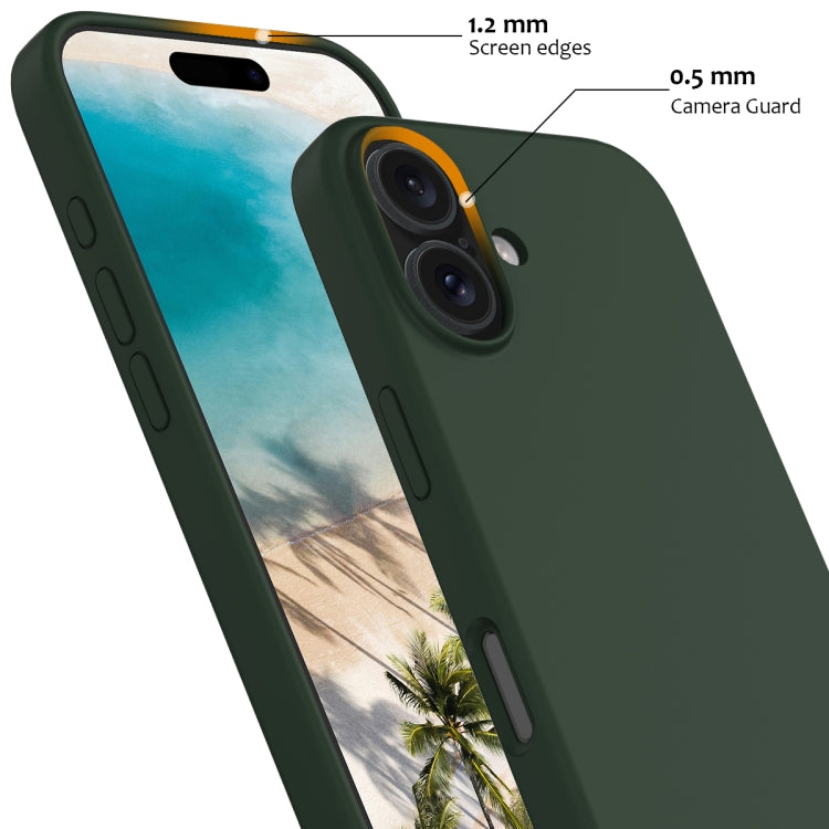 For iPhone 16 Plus Shockproof Silicone Magsafe Phone Case