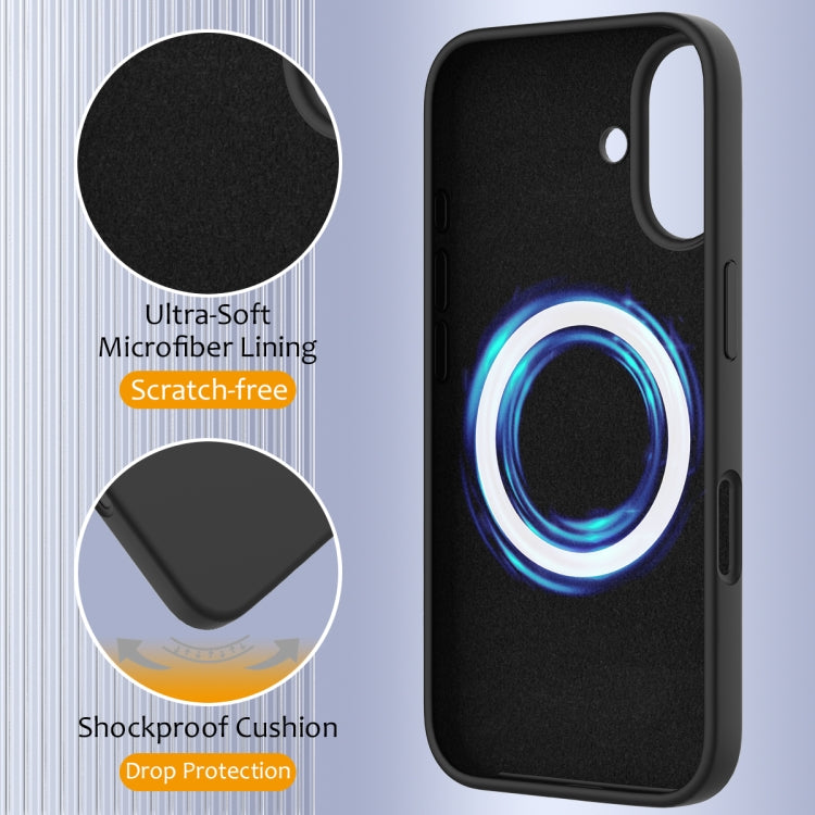 For iPhone 16 Shockproof Silicone Magsafe Phone Case