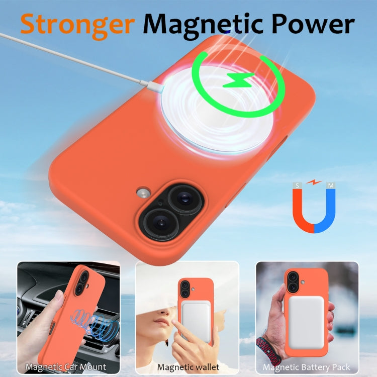 For iPhone 16 Shockproof Silicone Magsafe Phone Case