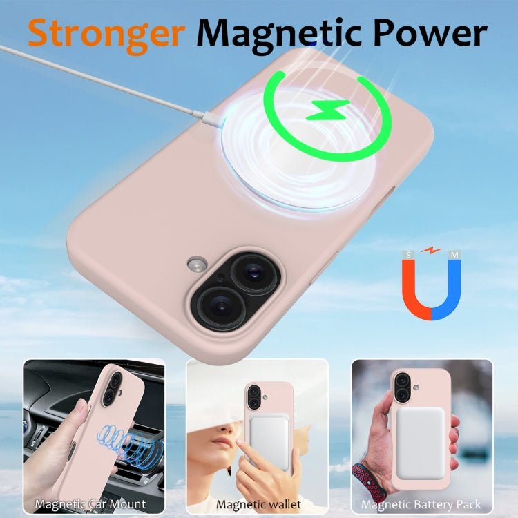 For iPhone 16 Shockproof Silicone Magsafe Phone Case