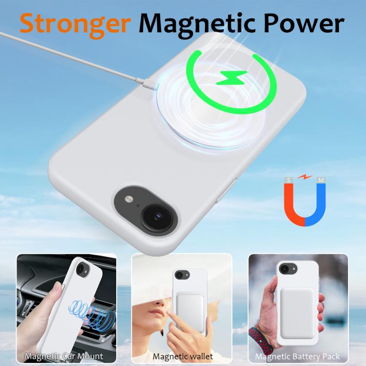 For iPhone 17e / 16e Shockproof Silicone Magsafe Phone Case