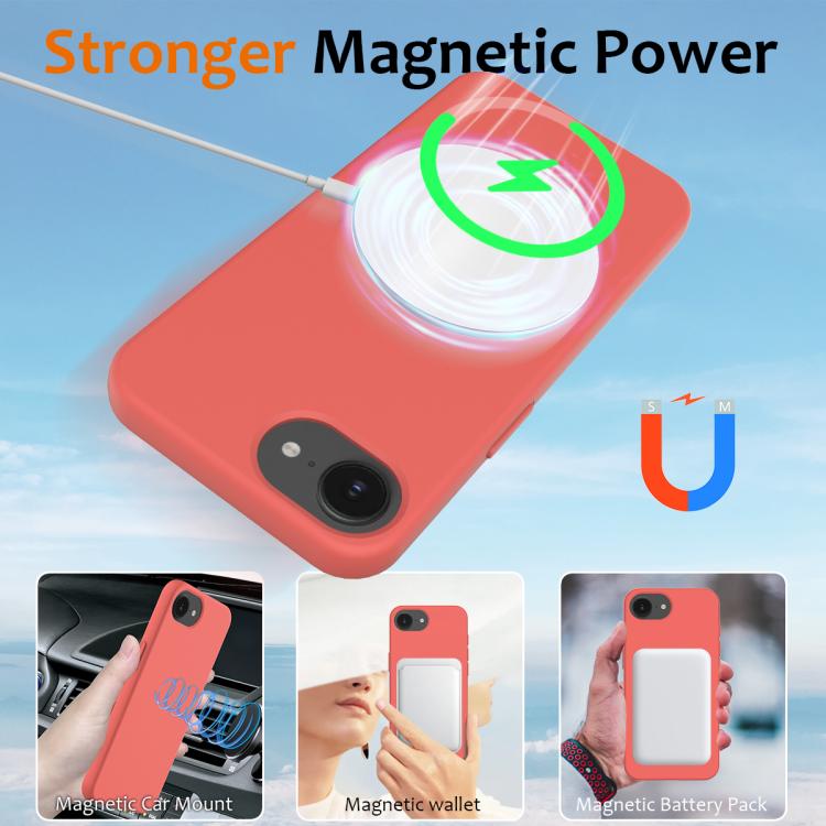 For iPhone 17e / 16e Shockproof Silicone Magsafe Phone Case