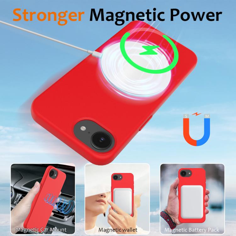 For iPhone 17e / 16e Shockproof Silicone Magsafe Phone Case