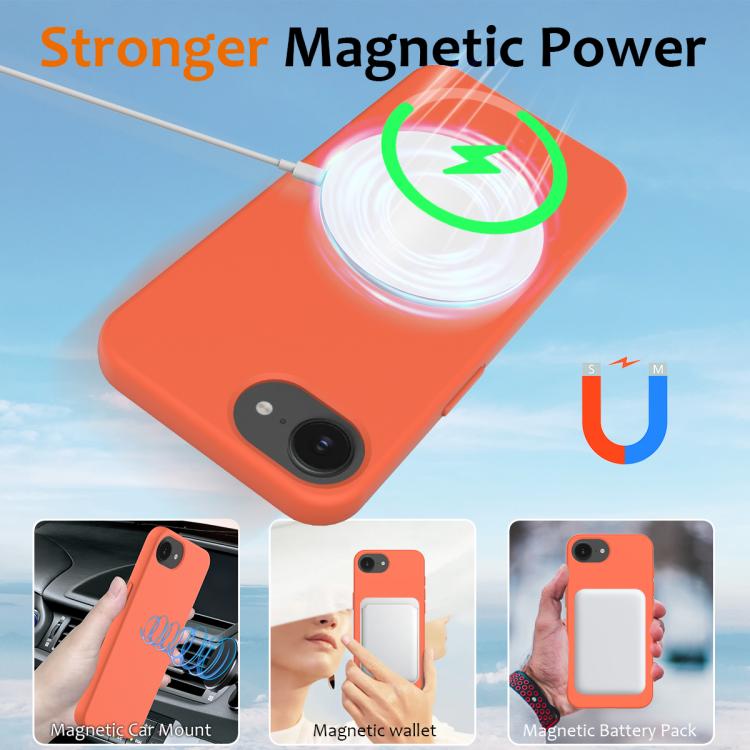 For iPhone 17e / 16e Shockproof Silicone Magsafe Phone Case