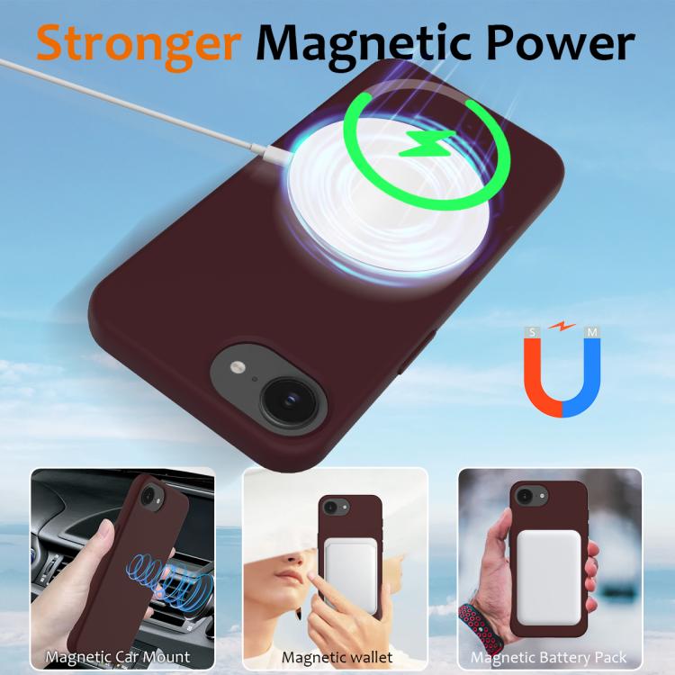 For iPhone 17e / 16e Shockproof Silicone Magsafe Phone Case