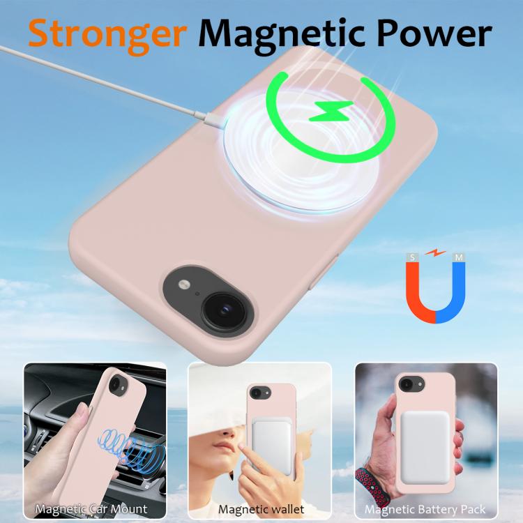For iPhone 17e / 16e Shockproof Silicone Magsafe Phone Case