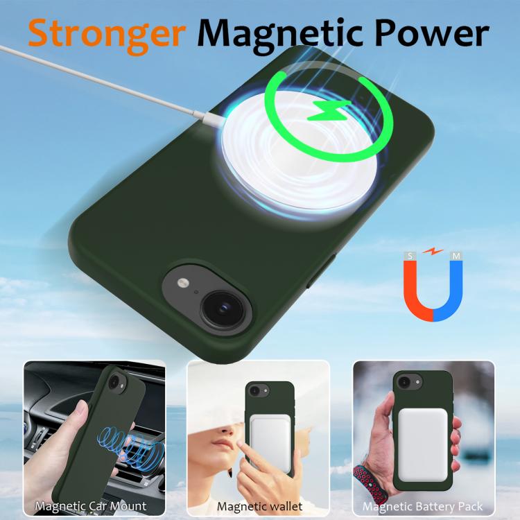 For iPhone 17e / 16e Shockproof Silicone Magsafe Phone Case