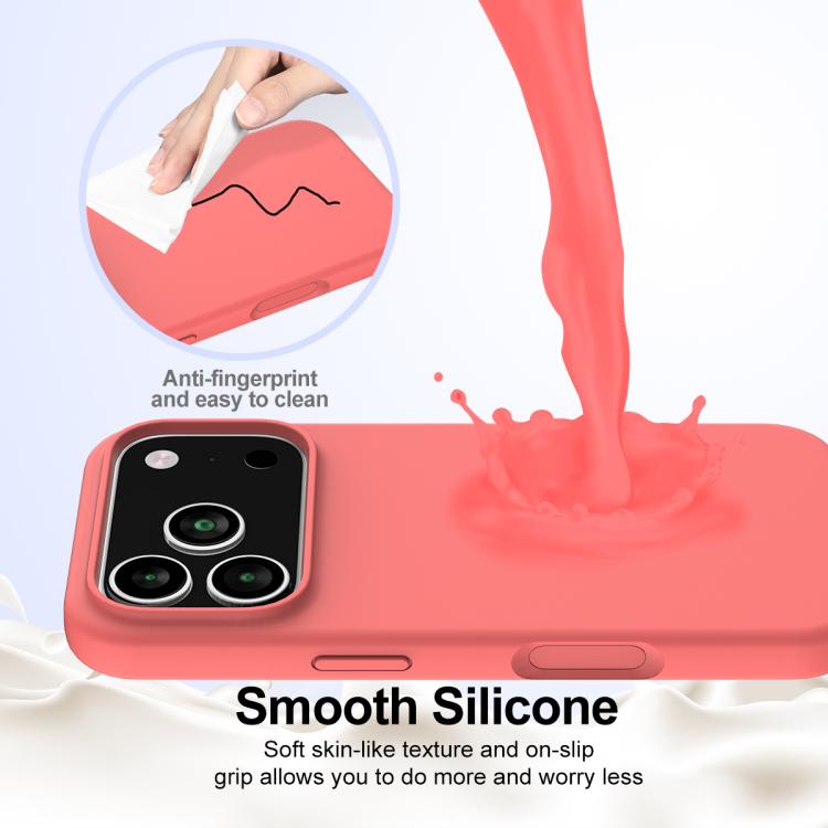 For iPhone 17 Pro Max Shockproof Silicone Magsafe Phone Case