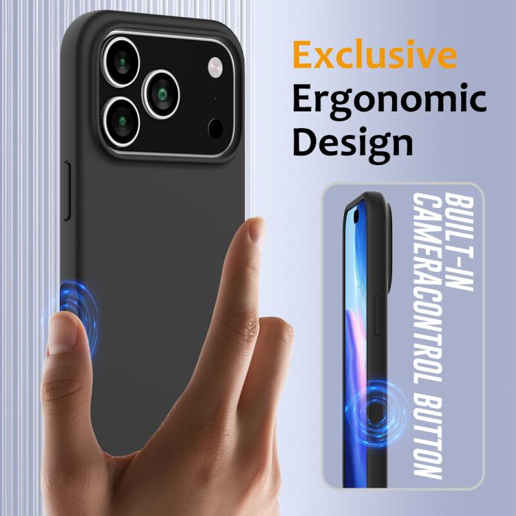 For iPhone 17 Pro Max Shockproof Silicone Magsafe Phone Case