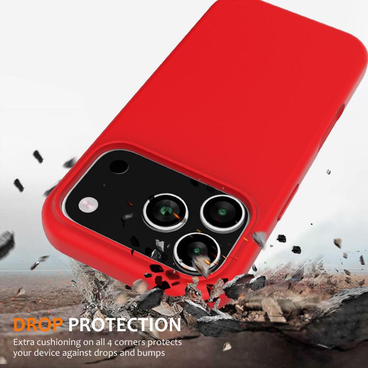 For iPhone 17 Pro Max Shockproof Silicone Magsafe Phone Case