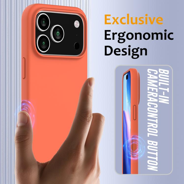 For iPhone 17 Pro Max Shockproof Silicone Magsafe Phone Case
