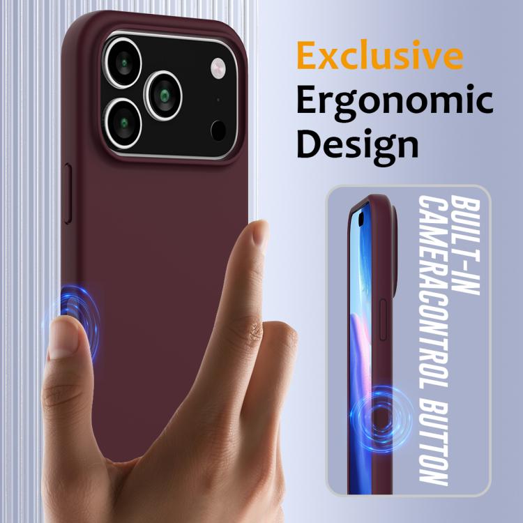 For iPhone 17 Pro Max Shockproof Silicone Magsafe Phone Case