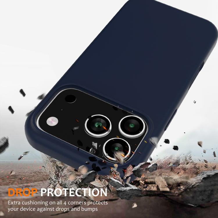For iPhone 17 Pro Max Shockproof Silicone Magsafe Phone Case
