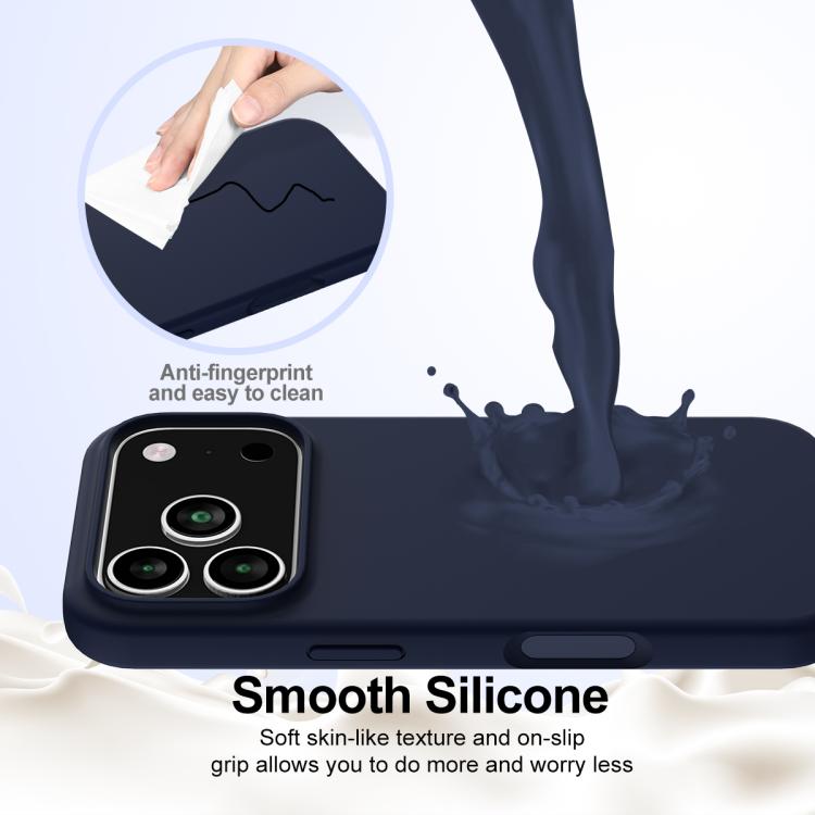 For iPhone 17 Pro Max Shockproof Silicone Magsafe Phone Case