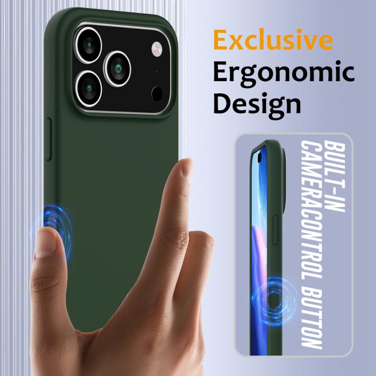 For iPhone 17 Pro Max Shockproof Silicone Magsafe Phone Case