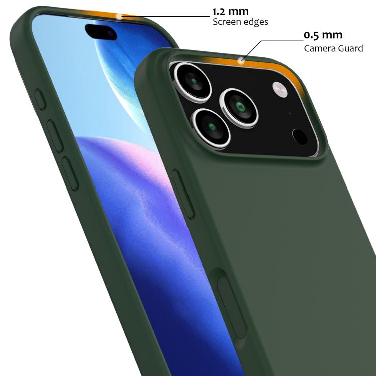 For iPhone 17 Pro Max Shockproof Silicone Magsafe Phone Case