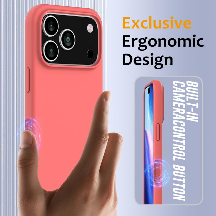 For iPhone 17 Pro Shockproof Silicone Magsafe Phone Case