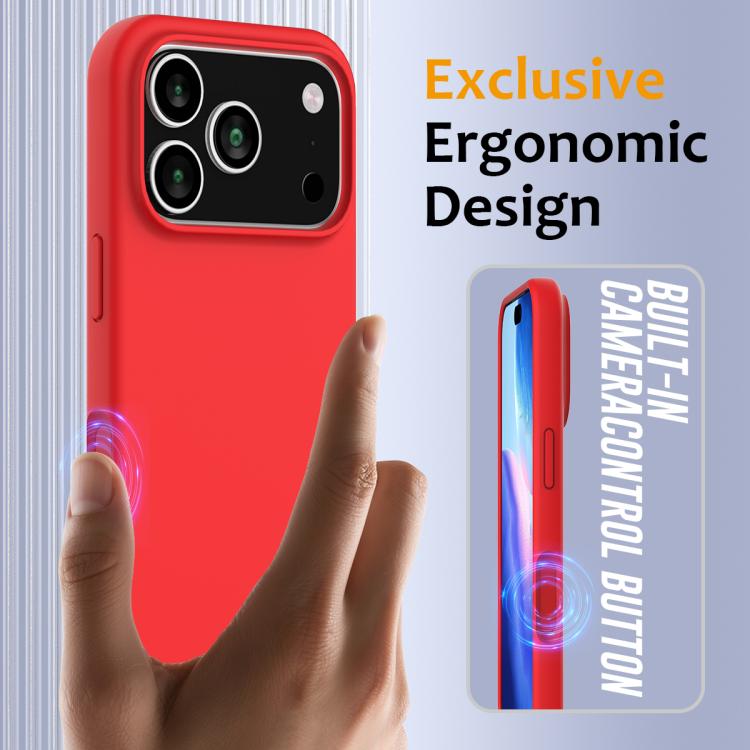 For iPhone 17 Pro Shockproof Silicone Magsafe Phone Case