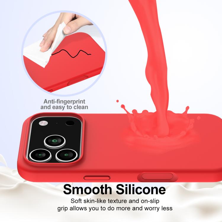 For iPhone 17 Pro Shockproof Silicone Magsafe Phone Case