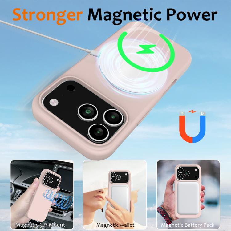 For iPhone 17 Pro Shockproof Silicone Magsafe Phone Case