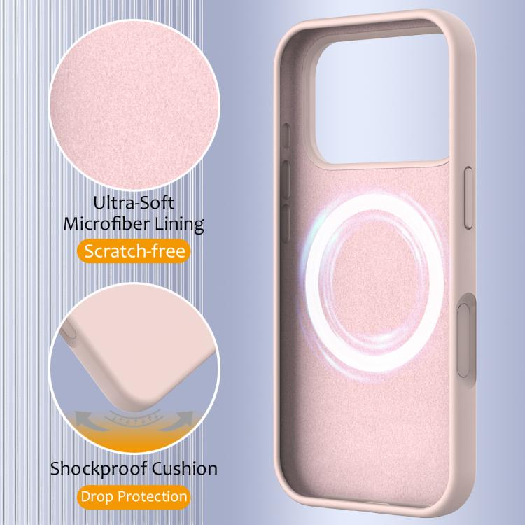 For iPhone 17 Pro Shockproof Silicone Magsafe Phone Case