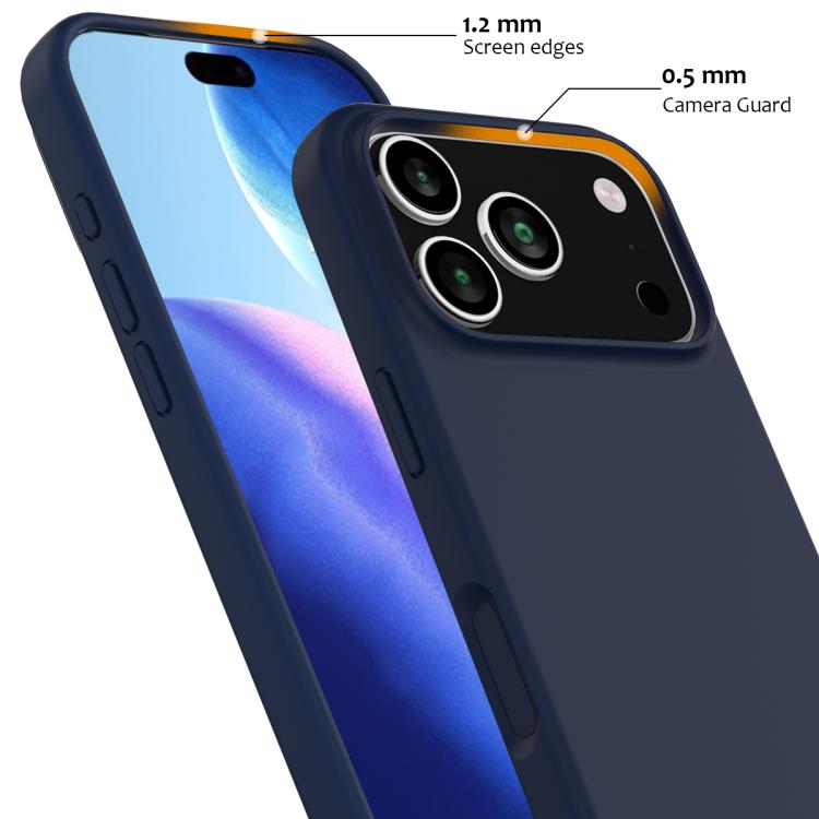 For iPhone 17 Pro Shockproof Silicone Magsafe Phone Case