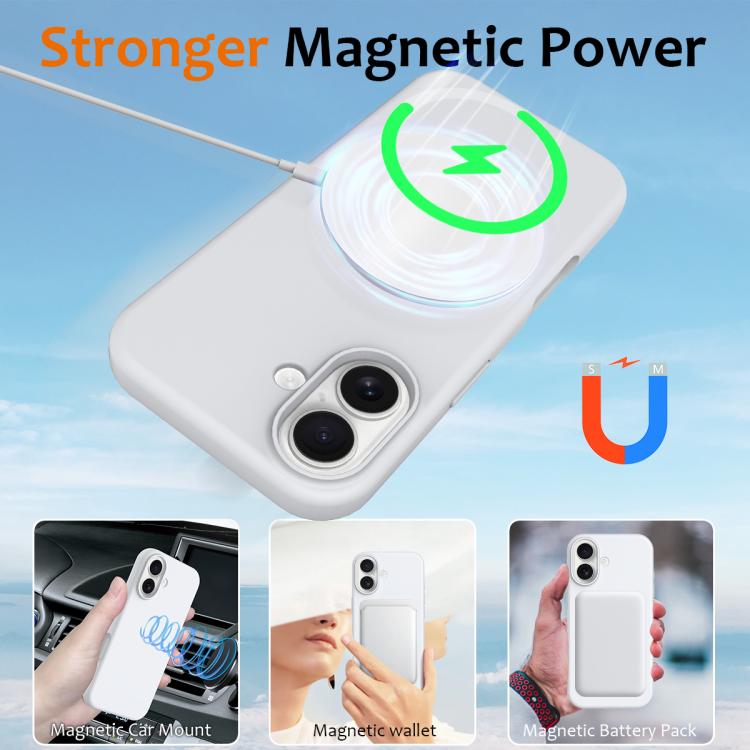 For iPhone 17 Shockproof Silicone Magsafe Phone Case