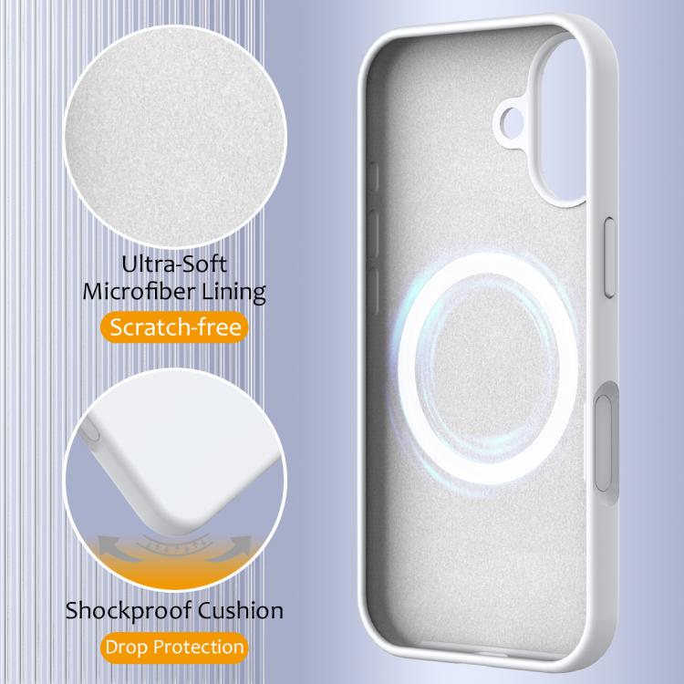 For iPhone 17 Shockproof Silicone Magsafe Phone Case