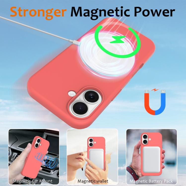 For iPhone 17 Shockproof Silicone Magsafe Phone Case