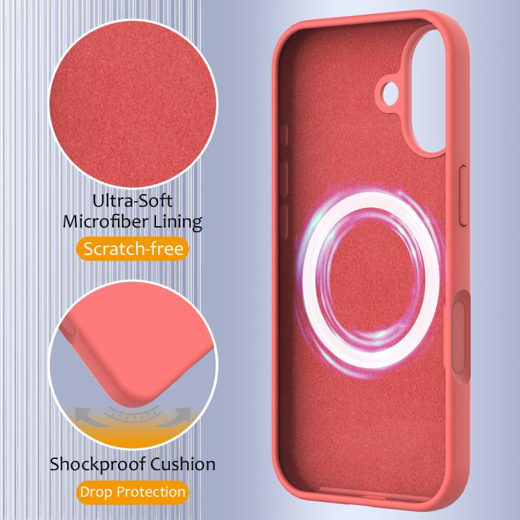 For iPhone 17 Shockproof Silicone Magsafe Phone Case