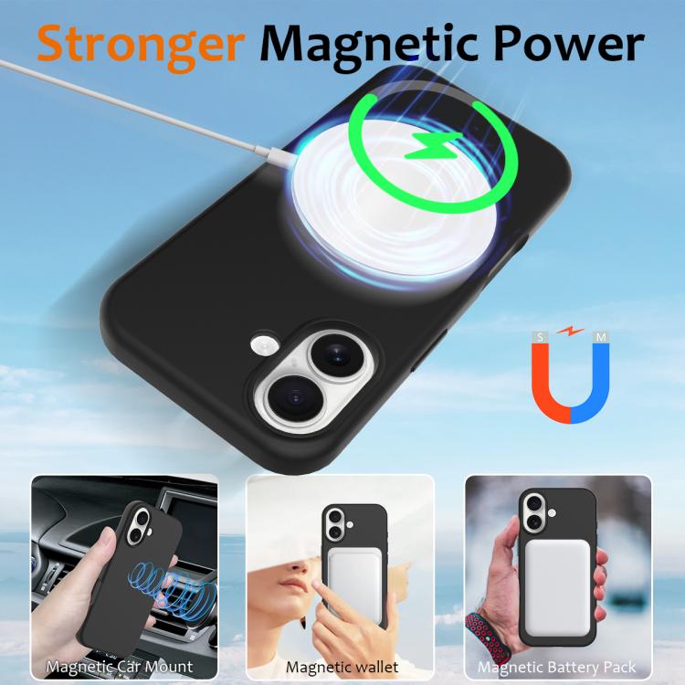 For iPhone 17 Shockproof Silicone Magsafe Phone Case