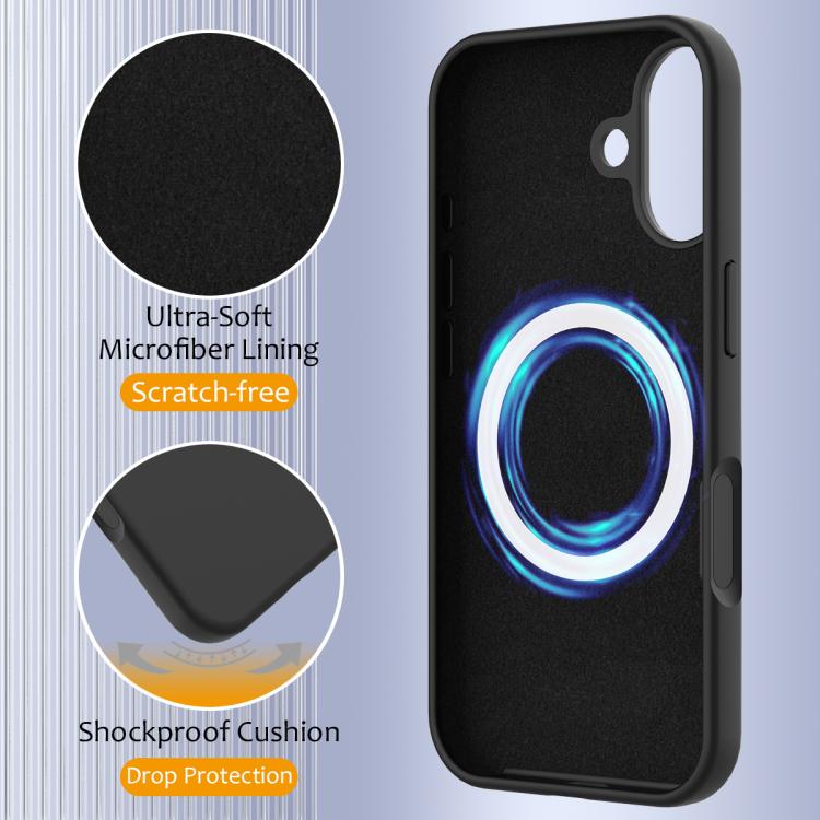 For iPhone 17 Shockproof Silicone Magsafe Phone Case